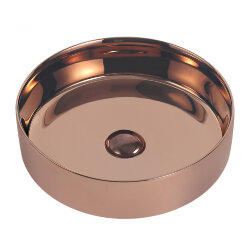 Abber Раковина накладная 400x400мм Bequem, розовое золото арт. AC2109RG