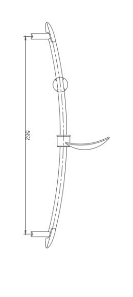 Душевая стойка без лейки и шланга, Haiba, арт. HB8002