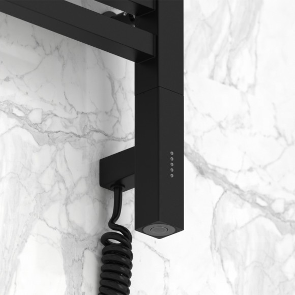 Электрический полотенцесушитель Модус 3.0 600х400 МЭМ левый (матовый чёрный) Сунержа арт. 31-5700-6040