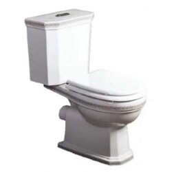 Boheme Напольный унитаз с бачком +узор двухрежимная арматура 3/6 литров geberit, без сиденья Vogue арт. 941-CH Boheme Напольный унитаз с бачком +узор двухрежимная арматура 3/6 литров geberit, без сиденья Vogue арт. 941-CH