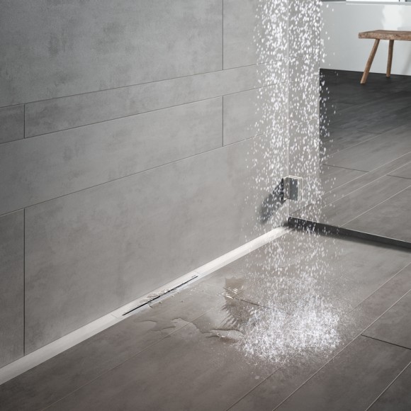 TECE Душевой лоток с решеткой PVD polished gold optic drainprofile арт. 671212