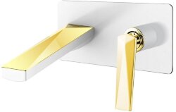 Boheme Смеситель для раковины белый золото Venturo арт. 385-W Boheme Смеситель для раковины белый золото Venturo арт. 385-W