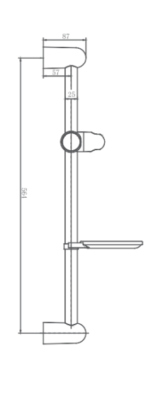 Душевая стойка без лейки и шланга, Haiba, арт. HB8003 Душевая стойка без лейки и шланга, Haiba, арт. HB8003