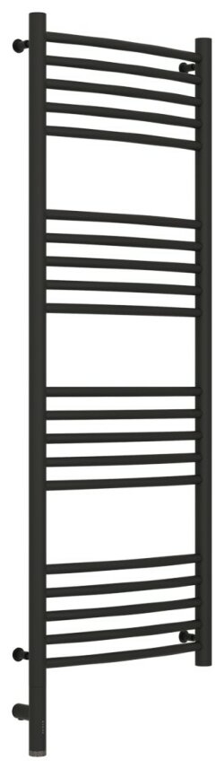 Электрический полотенцесушитель Богема 3.0 выгнутая 1200х400 МЭМ левый (тёмный титан муар) Сунержа арт. 15-5802-1240