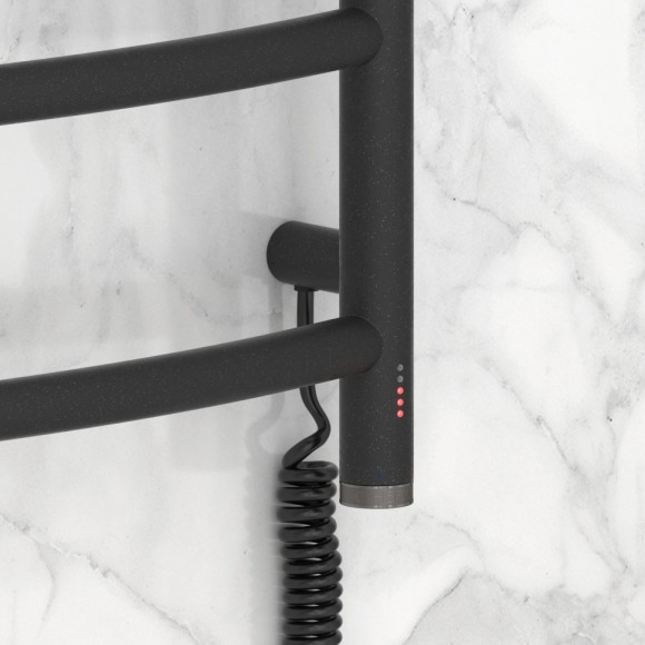 Электрический полотенцесушитель Галант 4.0 600х500 МЭМ правый (тёмный титан муар) Сунержа арт. 15-0831-6050