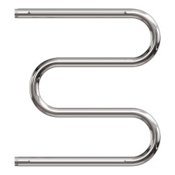 Водяной полотенцесушитель 500x500 М-образный (1") с полкой Point, хром арт. PN38555P Водяной полотенцесушитель 500x500 М-образный (1") с полкой Point, хром арт. PN38555P