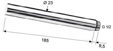 Remer Душевая лейка Minimal 317MMVOX, цвет: бронза