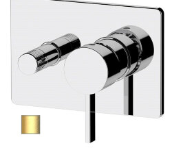 Remer Смеситель для ванны и душа Metrica MC09HRGBG скрытого монтажа, золото матовый Remer Смеситель для ванны и душа Metrica MC09HRGBG скрытого монтажа, золото матовый