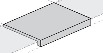 Italon Ступень Saturn Grey Scal. Fr. Nat 33x60, под бетон, цемент, камень Genesis - 620070001045