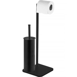 Azario Стойка напольная ALTREс бумагодержателем и Ершикиком, черная матовая, Altre арт. AZ-421B Azario Стойка напольная ALTREс бумагодержателем и Ершикиком, черная матовая, Altre арт. AZ-421B
