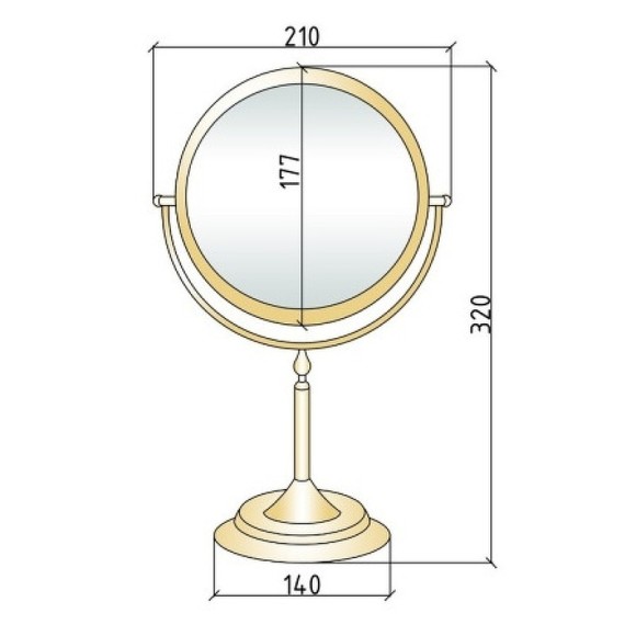 Boheme зеркало настольное, Imperiale арт. 504 Boheme зеркало настольное, Imperiale арт. 504
