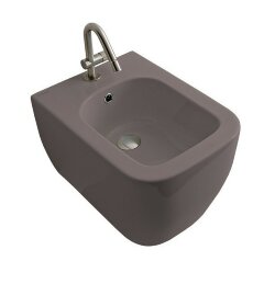 Scarabeo Подвесное биде с одним отверстием цвет песочный матовый, Teorema 2.0 арт. 5127 52