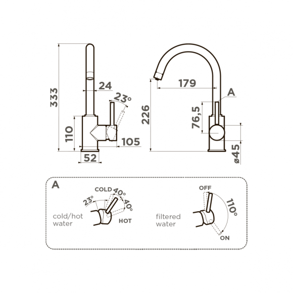 Omoikiri Смеситель Shinagawa 2 Plus-GB, цвет: графит, арт. 4994340 Omoikiri Смеситель Shinagawa 2 Plus-GB, цвет: графит, арт. 4994340