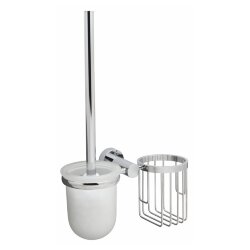 WasserKRAFT Держатель освежителя и щетки для унитаза donau k-9435 цвет: хром