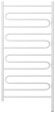 Электрический полотенцесушитель Элегия 3.0 1200х600 МЭМ правый (матовый белый) Сунержа арт. 30-5819-1260