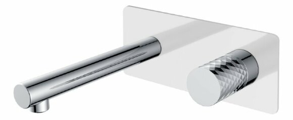 Boheme Смеситель для раковины белый хром Stick арт. 125-WCR