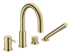 Boheme смеситель врезной на борт ванны uno, matt gold арт. 460-MG Boheme смеситель врезной на борт ванны uno, matt gold арт. 460-MG