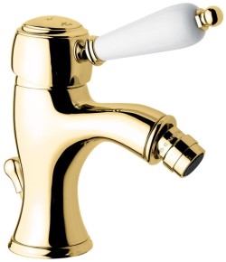 Emmevi однорычажный смеситель для биде (излив 10,5 см), с донным клапаном, Laguna, золото арт. 40064/OR Emmevi однорычажный смеситель для биде (излив 10,5 см), с донным клапаном, Laguna, золото арт. 40064/OR