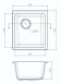 Мойка для кухни 415x455 Berkana Rivelato, бежевая арт. BK-35 beige scuro