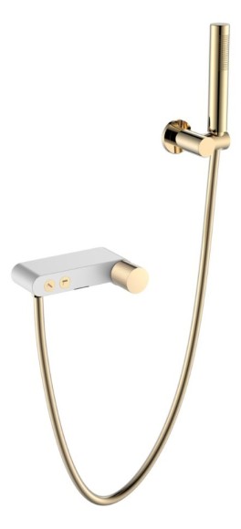 Boheme смеситель для ванны white touch gold, Stick арт. 123-WG.2