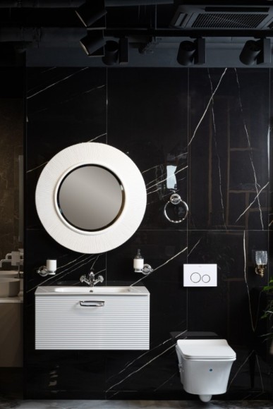 Boheme зеркало shine белое d82, арт. 528-W