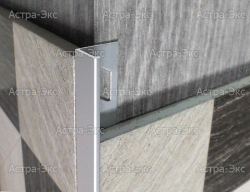 Г-образный настенный профиль из алюминия 3/4,5/6/8/10/12,5/15/ 22/30 мм арт. TR (TRD-гибкий)