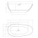 Овальная ванна 170X80 ABBER, белый арт. AB9211