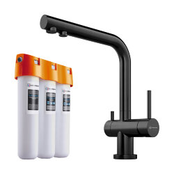 Omoikiri Комплект смеситель+фильтр Nagano-GM + Pure drop Lite, цвет: оружейная сталь, арт. 4179.8028 Omoikiri Комплект смеситель+фильтр Nagano-GM + Pure drop Lite, цвет: оружейная сталь, арт. 4179.8028