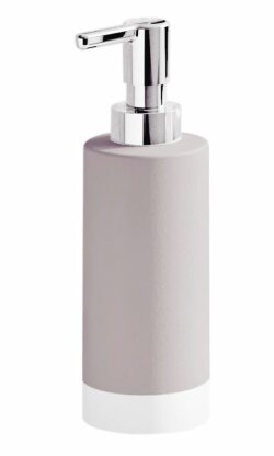 Gedy Настольный керамический дозатор с пластиковой помпой New Mizar, серый арт. NM80(66)