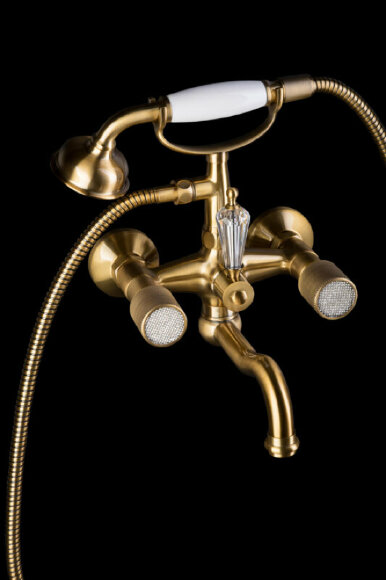 Boheme Смеситель для ванны бронза Royal cristal арт. 313-Royal/CRST