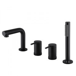 Abber Смеситель на борт ванны Emotion, черный арт. AF8813B Abber Смеситель на борт ванны Emotion, черный арт. AF8813B