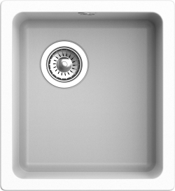 Мойка для кухни 415x455 Berkana Rivelato, белая арт. BK-35 brina Мойка для кухни 415x455 Berkana Rivelato, белая арт. BK-35 brina