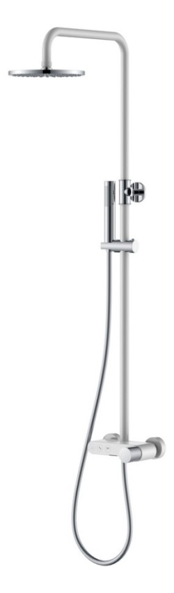 Boheme стойка для душа со смесителем white chrome, Stick арт. 128-WCR Boheme стойка для душа со смесителем white chrome, Stick арт. 128-WCR