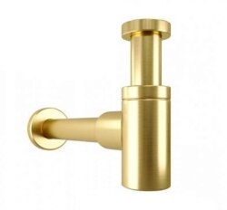 Remer Литой сифон для раковины и биде 958BBG, цвет: золото