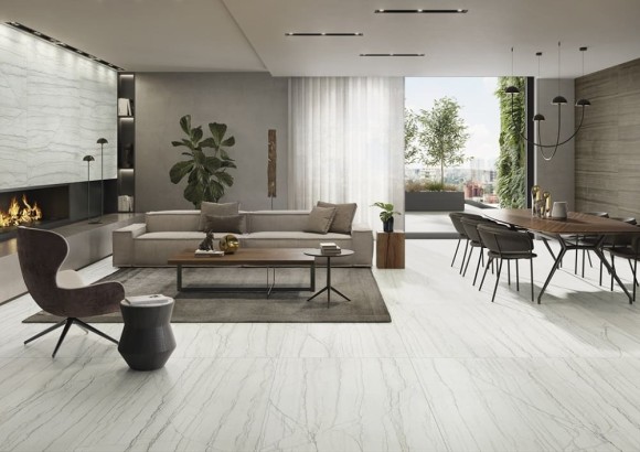 Керамогранит Платинум Уайт Люкс 80x160 Charme advance, Italon под мрамор - 610015000588