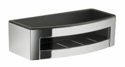 Gedy Решётка прямоугольная 1-уровневая c ABS вкладышем (24,2х11,6хh7,3), хром арт. A718(43) Gedy Решётка прямоугольная 1-уровневая c ABS вкладышем (24,2х11,6хh7,3), хром арт. A718(43)