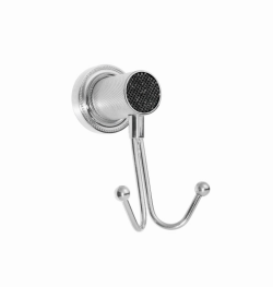 Boheme Двойной крючок латунь, стекло, хром Royal cristal арт. 10926-CR-B Boheme Двойной крючок латунь, стекло, хром Royal cristal арт. 10926-CR-B