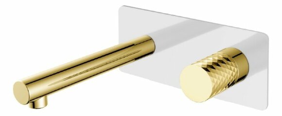 Boheme Смеситель для раковины белый золото Stick арт. 125-WG