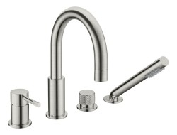 Boheme смеситель врезной на борт ванны uno, nikel brush арт. 460-NB Boheme смеситель врезной на борт ванны uno, nikel brush арт. 460-NB