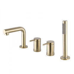 Abber Смеситель на борт ванны Emotion, золото арт. AF8813G Abber Смеситель на борт ванны Emotion, золото арт. AF8813G