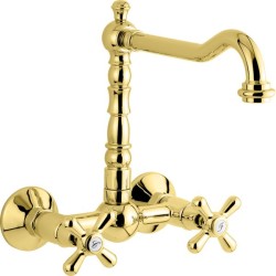 Emmevi смеситель настенный для кухни, Deco Old, золото арт. 12645/OR Emmevi смеситель настенный для кухни, Deco Old, золото арт. 12645/OR