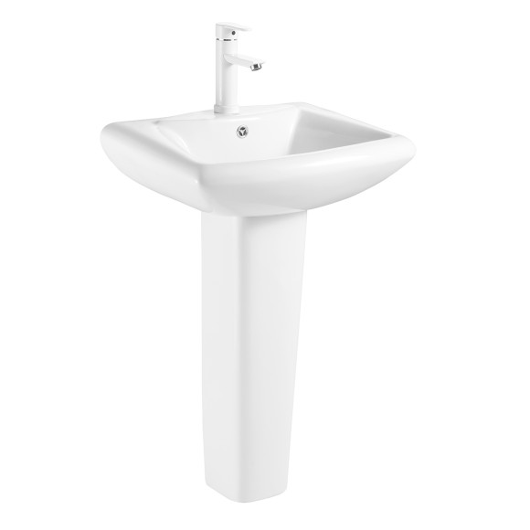 Azario Раковина с пьедесталом ELANA 560х440х835 ELANA арт. AZ-334P