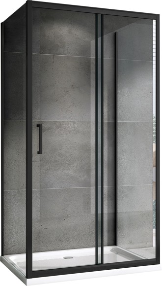 Abber Душевой уголок 1300x800мм Schwarzer Diamant, черный арт. AG30130B-S80B-S80B