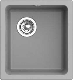 Мойка для кухни 415x455 Berkana Rivelato, серая арт. BK-35 grigio metallizzato Мойка для кухни 415x455 Berkana Rivelato, серая арт. BK-35 grigio metallizzato
