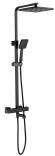Душевая система с термостатом Esko Singapore black, матовый черный арт. STT5054 BL