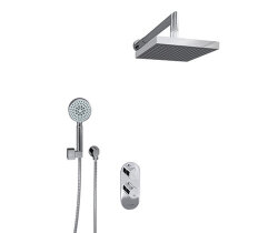 WasserKRAFT Встраиваемый комплект для душа с верхней душевой насадкой и лейкой a16028 thermo berkel 4800 цвет: хром