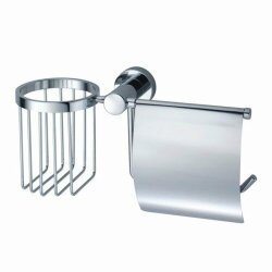 WasserKRAFT Держатель туалетной бумаги и освежителя donau k-9459 цвет: хром