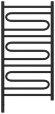 Электрический полотенцесушитель Элегия 3.0 1000х500 МЭМ левый (тёмный титан муар) Сунержа арт. 15-5818-1050