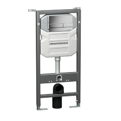 Ceramica Nova Система инсталляции для унитазов с кнопкой смыва цвет: хром матовый Envision арт. CN1002M Ceramica Nova Система инсталляции для унитазов с кнопкой смыва цвет: хром матовый Envision арт. CN1002M