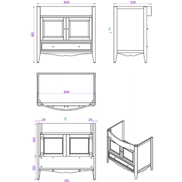 Tiffany World База с раковиной simas ar864bi*1 90х56см, напольная, с 1отв., 2 распашные дверки+1 выдв.Ящик, доводч. Blum, ручки: riflesso бронза, Veronica, tortora VER3090-T+AR864bi*1 комплект Tiffany World База с раковиной simas ar864bi*1 90х56см, напольная, с 1отв., 2 распашные дверки+1 выдв.Ящик, доводч. Blum, ручки: riflesso бронза, Veronica, tortora VER3090-T+AR864bi*1 комплект